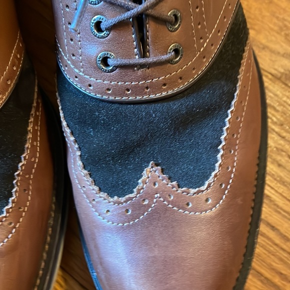 Johnston & Murphy Leather and Suede Wing Tips Brown 11.5 M - Picture 8 of 10